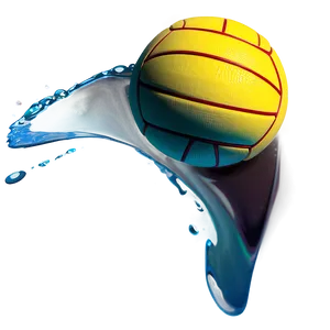 Realistic Water Polo Ball Png Uyg PNG image