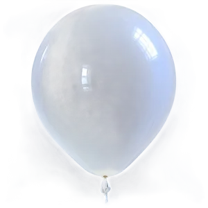 Realistic White Balloon Png 06212024 PNG image