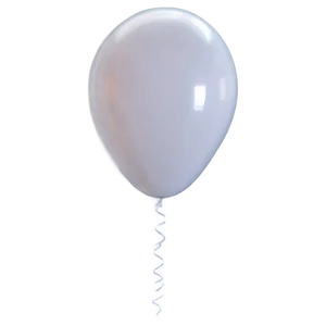 Realistic White Balloon Png 06212024 PNG image