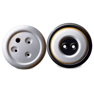 Realistic White Button PNG Mkh41 PNG