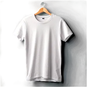 Realistic White T-shirt Mockup Png 06132024 PNG image