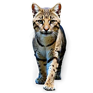 Realistic Wildcat Portrait PNG 06132024