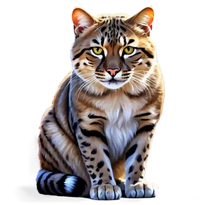 Realistic Wildcat Portrait PNG Jol53 PNG