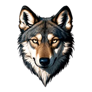 Realistic Wolf Head Drawing Png Lae PNG image