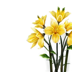 Realistic Yellow Flowers PNG Hgh33 PNG