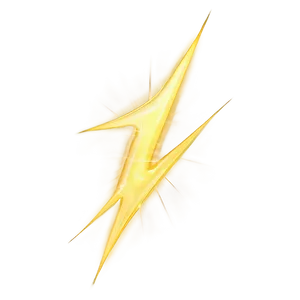 Realistic Yellow Lightning Png 06132024 PNG image