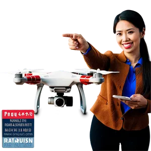 Realtor With Drone Photography PNG 06132024