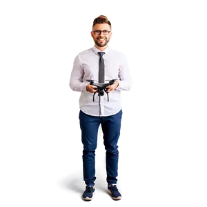 Realtor With Drone Photography PNG 44