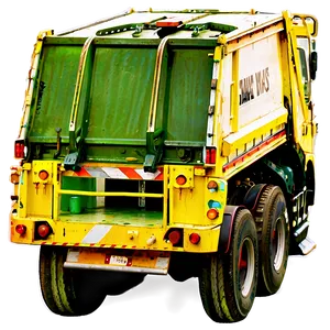 Rear View Garbage Truck PNG 56 PNG