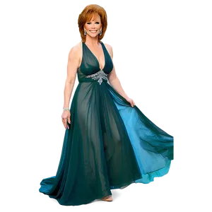 Reba Mcentire Elegant Gown Png Pjt91 PNG image