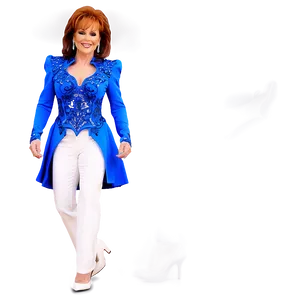 Reba Mcentire Iconic Outfit Png 06252024 PNG image