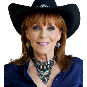 Reba Mcentire In Cowboy Hat PNG 06252024 PNG