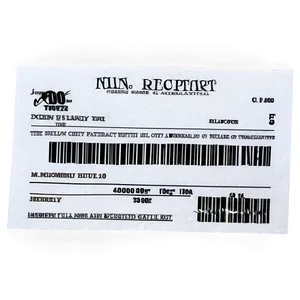 Receipt Form PNG Ndq