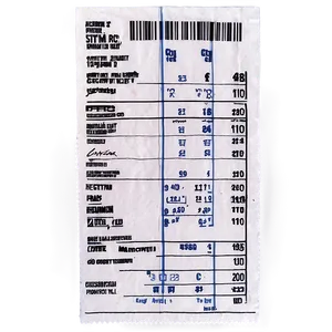 Receipt Printout Png 30 PNG image