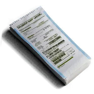 Receipt Printout PNG 65