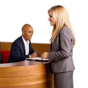 Receptionist Answering Questions PNG 29 PNG