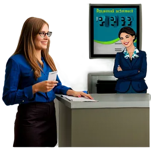 Receptionist Scheduling Appointment PNG Iro57 PNG