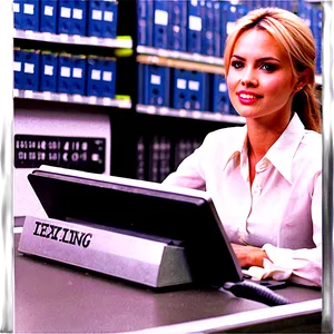 Receptionist Typing Png Kwv67 PNG image