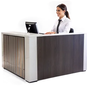 Receptionist With Computer PNG Ltb29 PNG