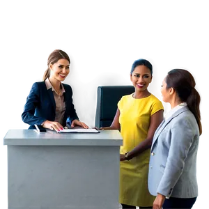 Receptionist With Guests PNG 61 PNG