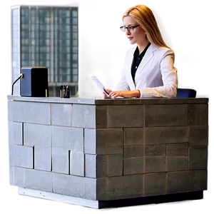 Receptionist Writing Notes PNG Rsf32 PNG