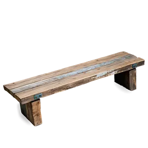 Reclaimed Wood Bench PNG Sdt