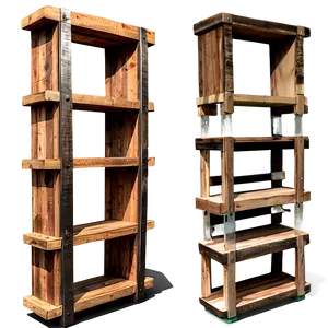 Reclaimed Wood Shelf Collections Png Hvo PNG image