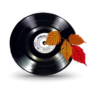 Record With Autumn Leaves Png 05242024 PNG image