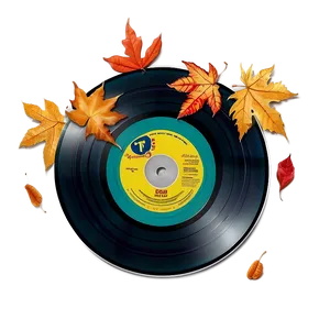 Record With Autumn Leaves Png 60 PNG image