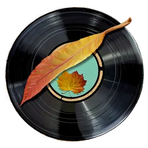 Record With Autumn Leaves Png Vyb94 PNG image