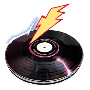 Record With Lightning Bolt Png 78 PNG image