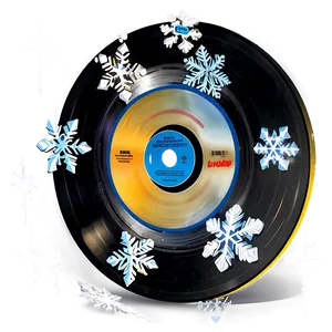 Record With Snowflakes Png Rkj3 PNG image