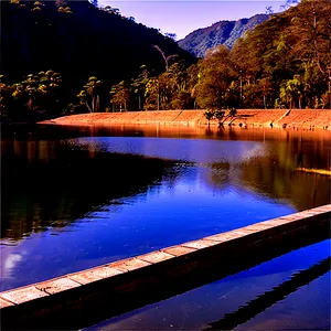 Recreational Lake Created By Dam PNG Bvr82 PNG