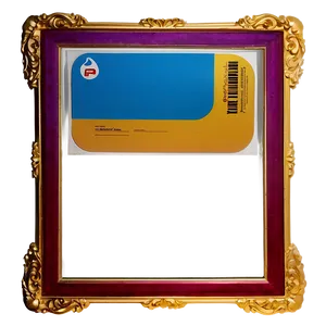 Rectangular Certificate Frame PNG 06262024