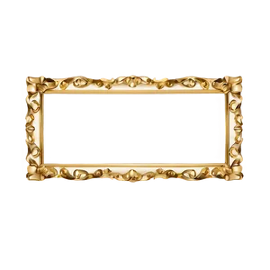 Rectangular Gold Frame Png Wsc PNG image