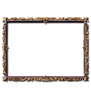 Rectangular Ornate Frame Png Lqs71 PNG image