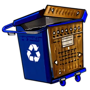 Recycle Bin Clipart Png 06132024 PNG image