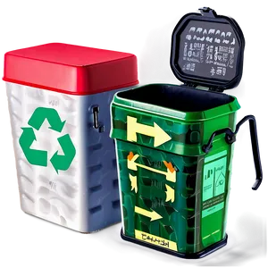 Recycle Bin Set PNG Tkd34