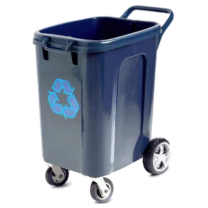 Recycle Bin With Wheels PNG 06132024