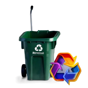 Recycle Bin With Wheels PNG Axl