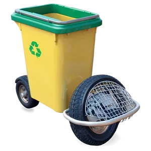 Recycle Bin With Wheels PNG Xxb76