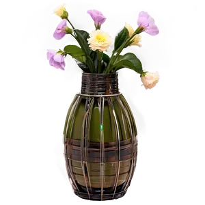 Recycled Material Flower Vase PNG 06122024 PNG