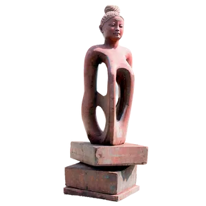 Recycled Material Statue PNG Ywd61