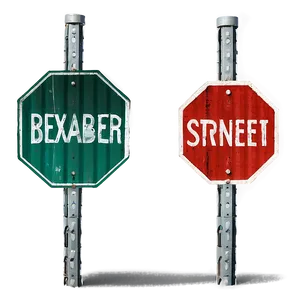 Recycled Street Signs Png Sax PNG image