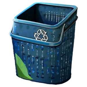 Recycling Bin Side View PNG Vfo51
