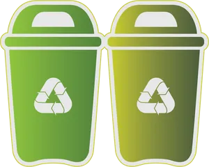 Recycling Bins Vector Illustration PNG image