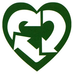 Recycling Heart Logo PNG image