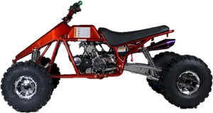 Red A T V Offroad Vehicle PNG image