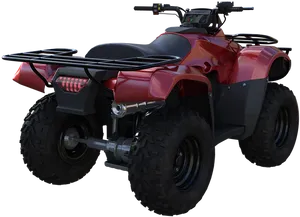 Red A T V Offroad Vehicle PNG