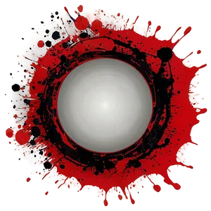 Red Abstract Art Splatter PNG 06262024 PNG